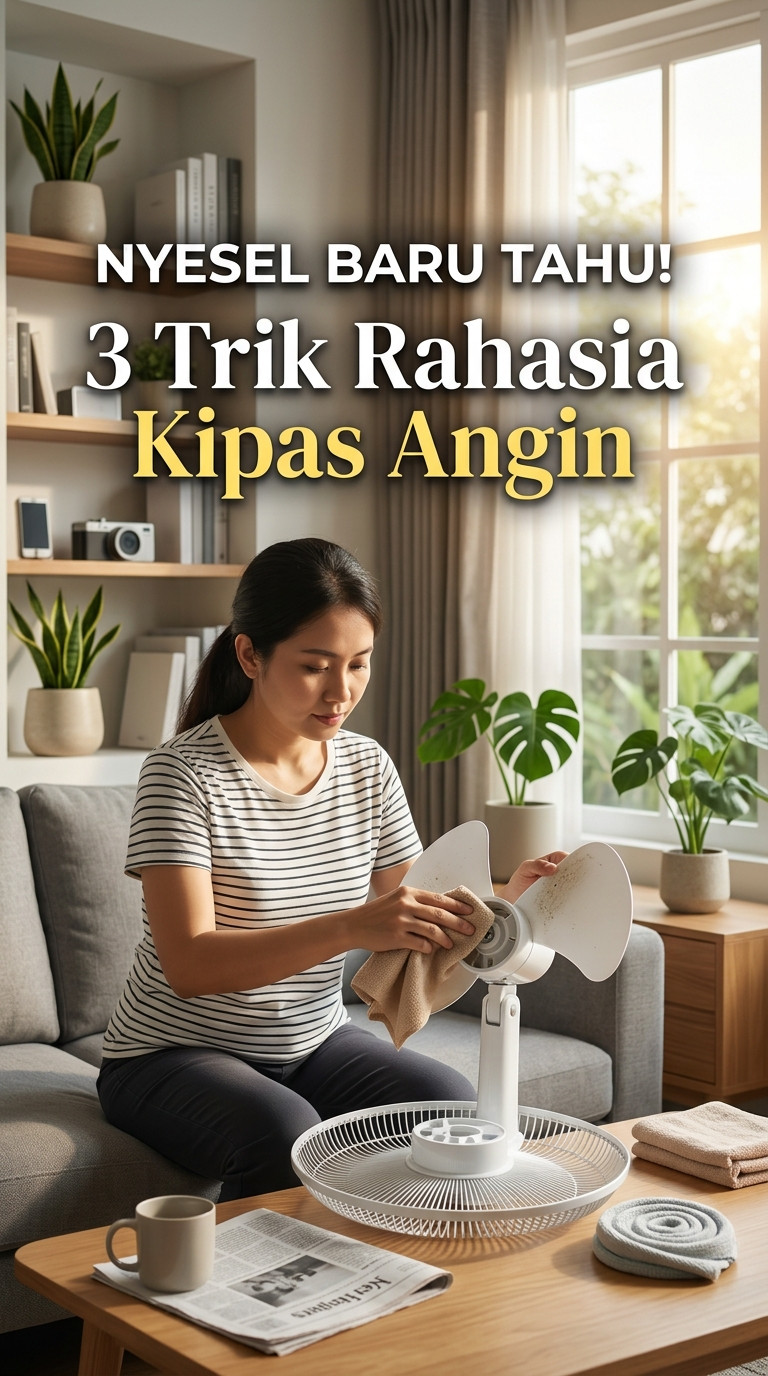 Nyesel Baru Tahu! Ini 3 Trik Ajaib Kipas Angin yang Jarang Orang Sadari.