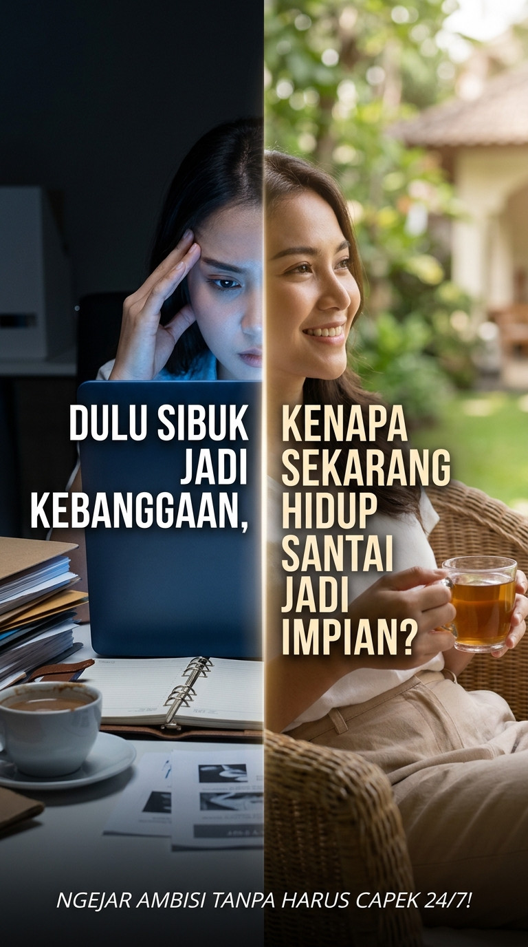 Dulu Sibuk Jadi Kebanggaan, Kenapa Sekarang Hidup Santai Jadi Impian?
