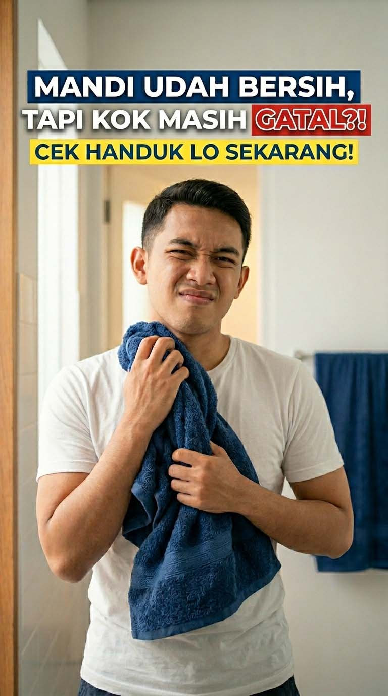 Mandi Udah Bersih, Tapi Kok Gatal? Cek Handuk Lo !